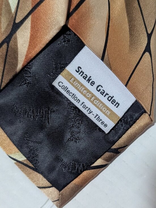 Jerry Garcia “Snake Garden” Limited Edition Silk Tie – Collection Forty-Three 43 - Picture 4 of 8